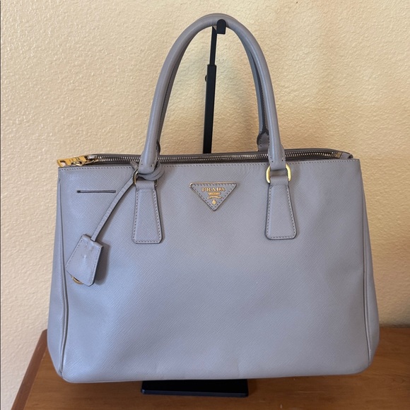 Prada Gray Galleria Saffiano Leather Tote Bag - Picture 2 of 16